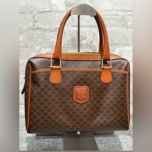 Celine Dark Brown and Tan women hand bag excellent condition